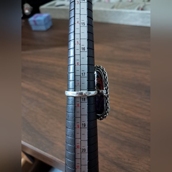 Rainbow Quartz Druzy Ring Size 7.5 - Picture 9 of 16